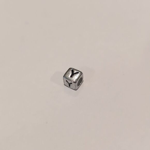 Silver Y Spacer Charm for Pandora Style Bracelet - Picture 5 of 5